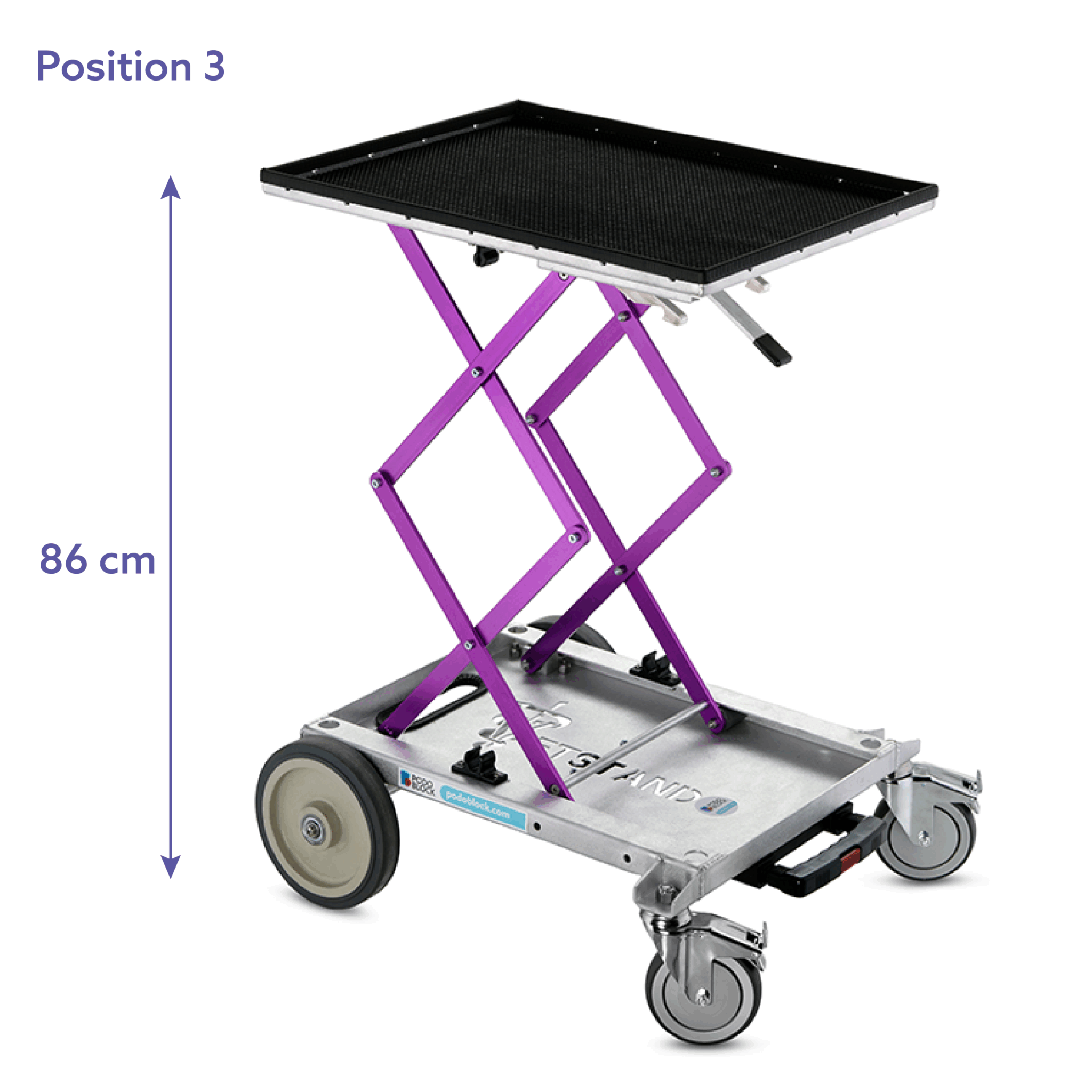 [DK]Rullebord med trolley funktion, Podoblock Dragster, position 3